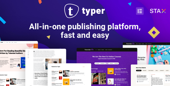 Typer - Amazing Blog and Multi Author Publishing Theme icon