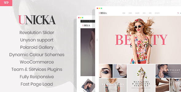 Unicka - Hair Styling & Beauty Salon WordPress Theme icon