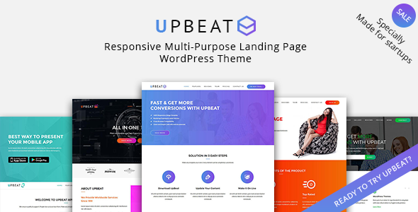 Upbeat - Multi-Purpose Landing Page WordPress Theme icon