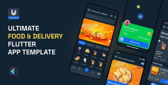 Utilmate – Food Flutter App Template Flutter  Mobile 
