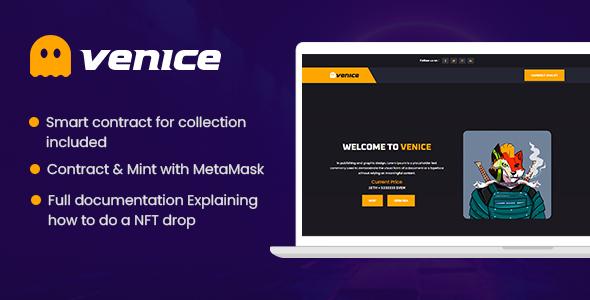 Venice - NFT Drop / Collection Template icon
