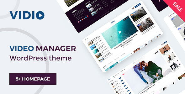 Vidio - Video Manager WordPress theme icon