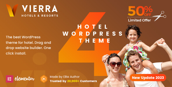 Vierra - Hotel, Resort, Inn & Booking Elementor WordPress Theme icon