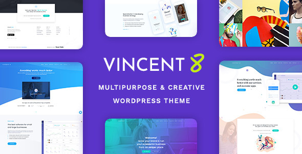 Vincent Eight | Responsive Multipurpose WordPress Theme icon