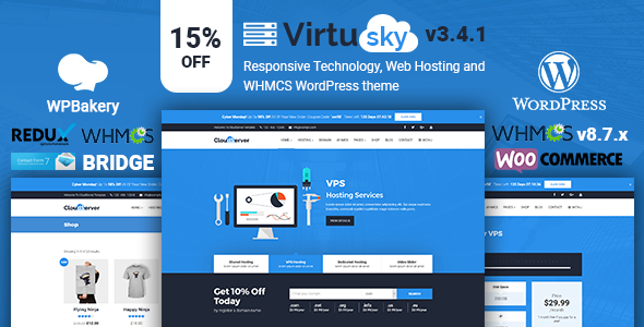 VirtuSky | Responsive Web Hosting and WHMCS WordPress Theme icon