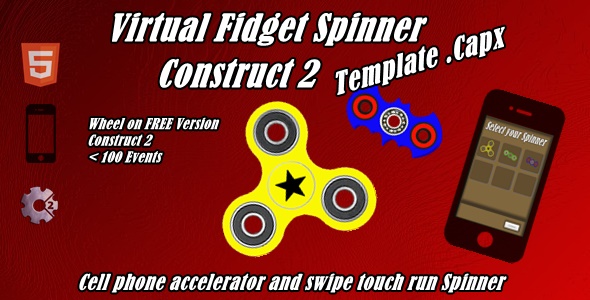 Virtual Fidget Spinner | Construct 2 - Template(.capx) icon