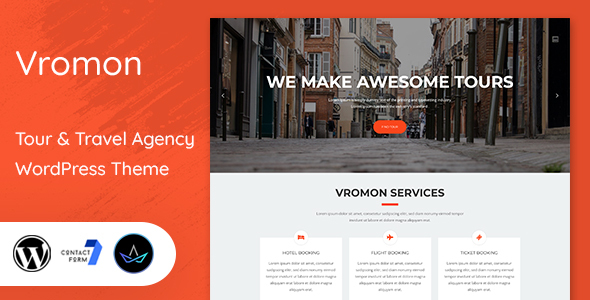 Vromon - Tour & Travel Agency WordPress Theme icon