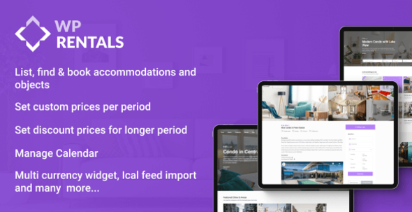 WP Rentals - Booking Accommodation WordPress Theme icon