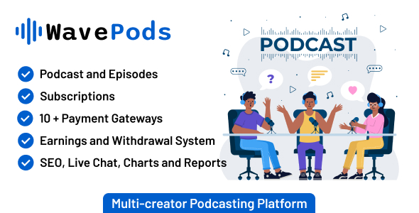 WavePods - Multi-creator Podcasting Platform icon