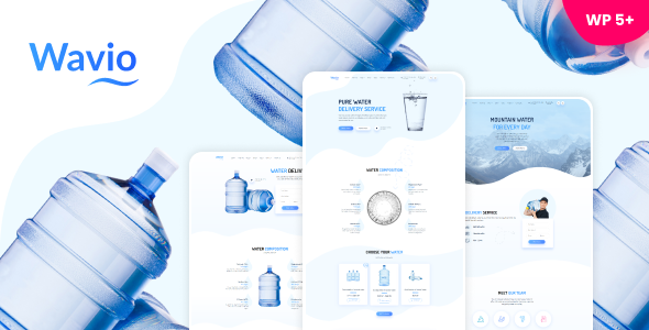 Wavio - Water Delivery & Aqua Filters WordPress Theme icon