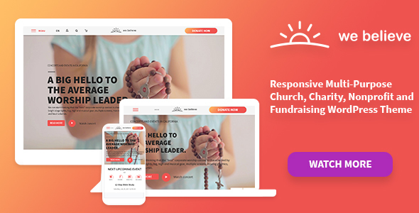 WeBelieve | Church, Charity and Fundraising Responsive Multi-Purpose WP Theme icon