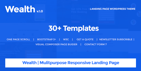 Wealth – Multi-Purpose Landing Page WordPress Theme icon