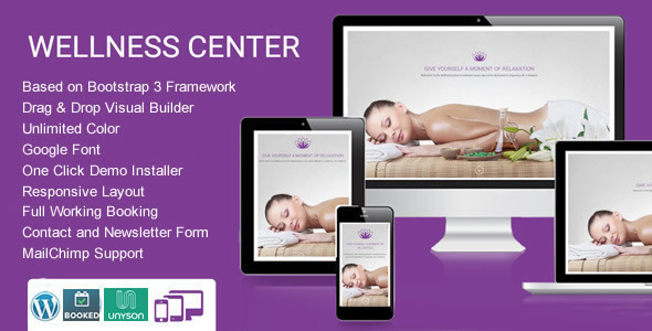 WellnessCenter Beauty Spa salon WordPress Theme icon