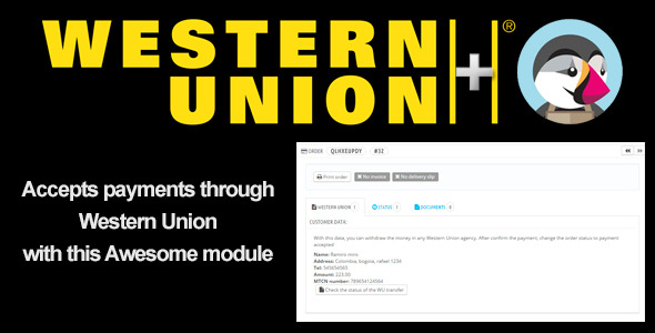 WesternUnion+ PrestaShop Module icon