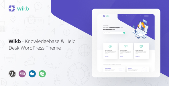 Wikb - Knowledgebase & Help Desk WP Theme icon