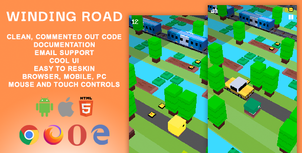 Winding Road. Mobile, Html5 Game .c3p (Construct 3) icon