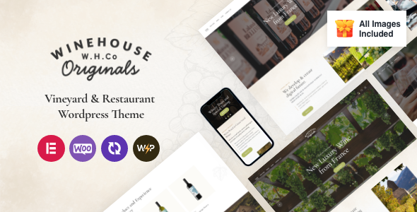 Wine House | Vineyard & Restaurant Liquor Store WordPress Theme icon