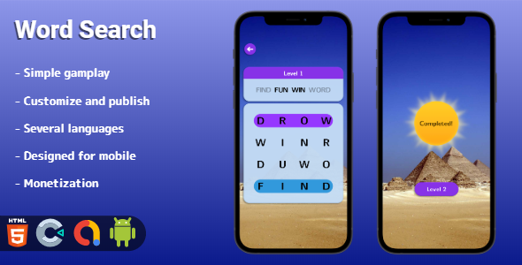Word Search - HTML5 game (Construct 3) icon