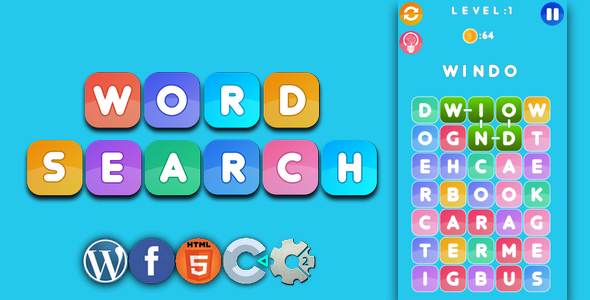 Word search - html5 game, capx icon