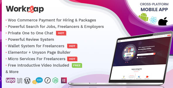 Workreap - Freelance Marketplace and Directory WordPress Theme icon
