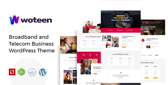 Woteen - Broadband and Telecom Business WordPress Theme icon