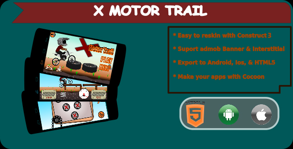 X Motor Trail - HTML5 Mobile Game (Construct 3) icon