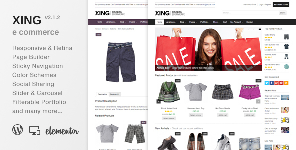 Xing - Business / ecommerce WordPress Theme icon