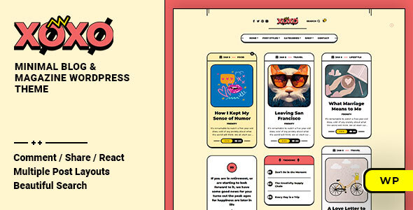 Xoxo - Blog & Magazine WordPress Theme icon