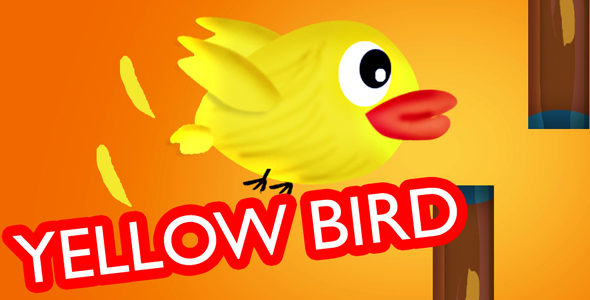 Yellow Bird HTML5 capx (construct 2) with admob Integrated icon