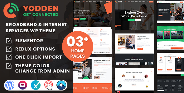 Yodden - Broadband & Internet Services WordPress Theme icon