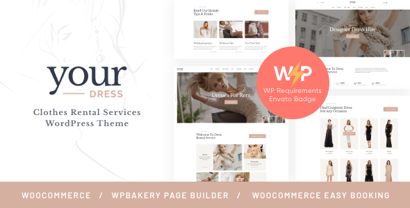 Your Dress | Clothes Rental Services WordPress Theme icon