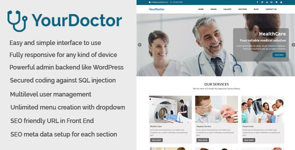 Yourdoctor - Medical and Doctor Website CMS icon