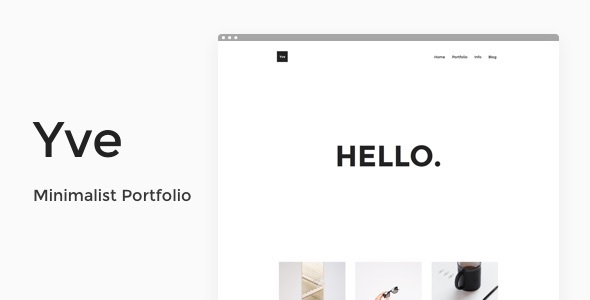 Yve - Minimalist Portfolio Theme icon