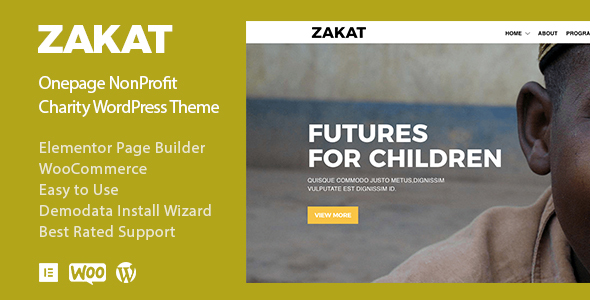 Zakat - Onepage Nonprofit Charity Help WordPress Theme icon