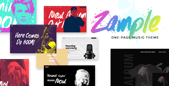 Zample - A Fresh One-Page Music WordPress Theme icon