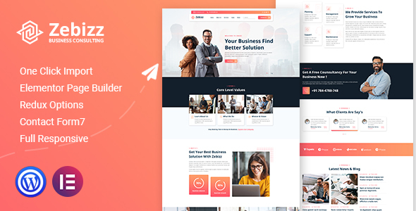 Zebizz - Business Consulting WordPress Theme icon