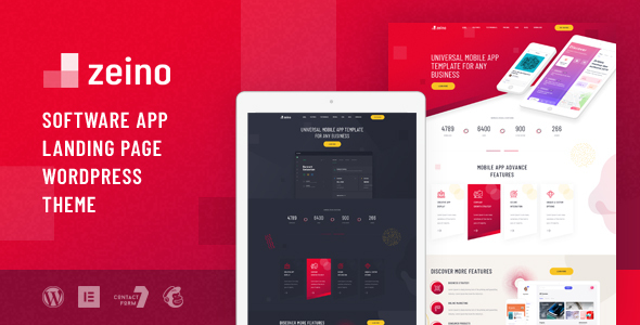 Zeino - App Landing WordPress Theme icon