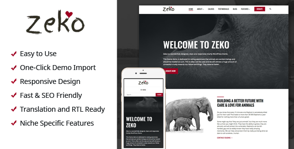 Zeko - Charity/Non-Profit WordPress Theme icon