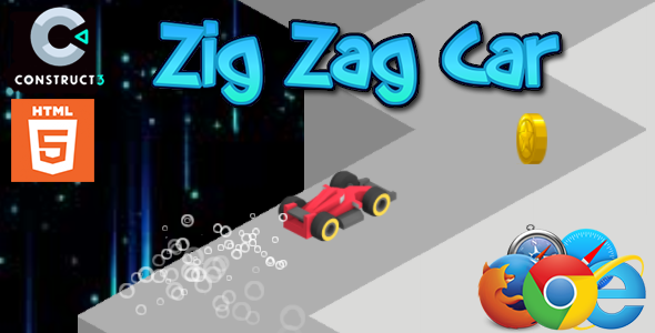 Zig Zag Car - HTML5 Mobile Game (Construct 3) icon