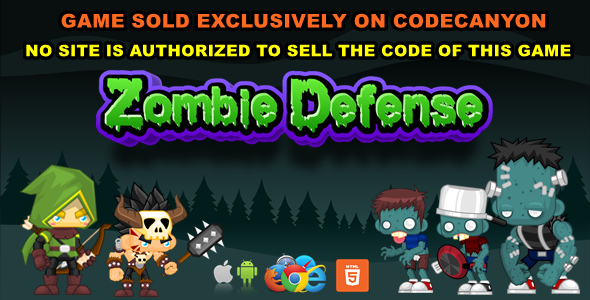 Zombie Defense - HTML5/Mobile Game - (C3p) icon