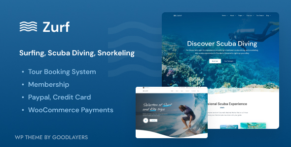 Zurf - Surfing and Diving WordPress icon
