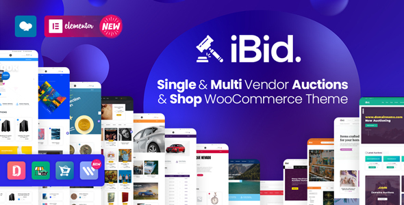 iBid - Multi Vendor Auctions WooCommerce Theme icon