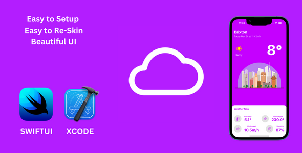 iOS SwiftUI Weather App template icon