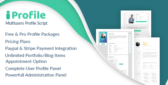iProfile - Multiuser Profile & Resume Script (SASS) icon