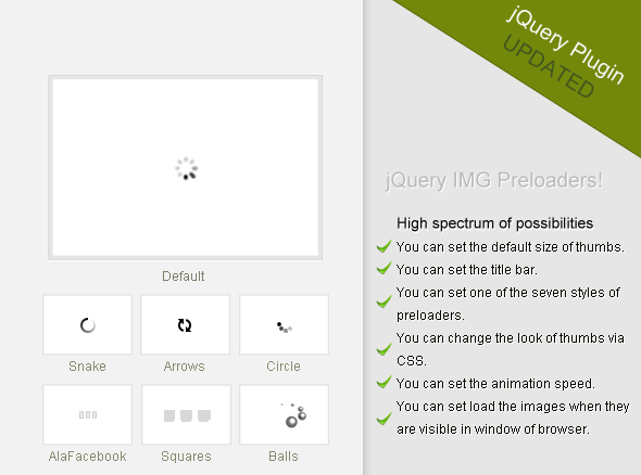 jQuery IMG Preloaders icon