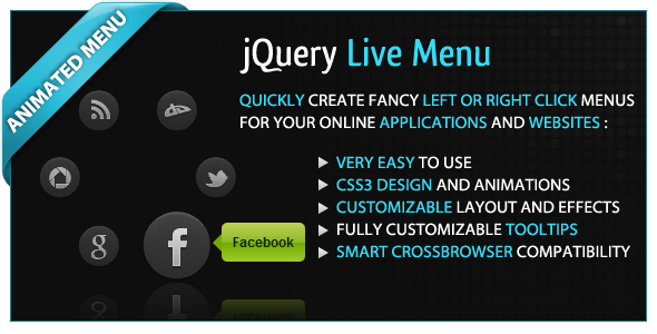 jQuery Live Menu icon