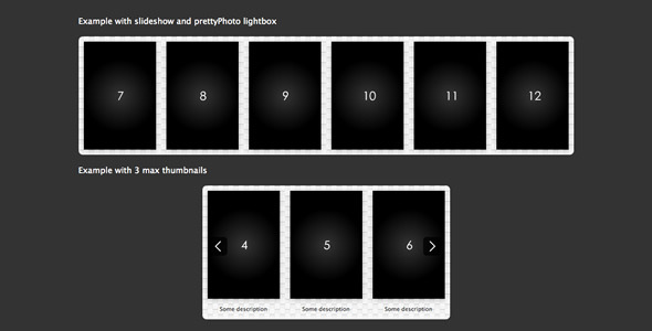 jQuery Responsive Carousel icon