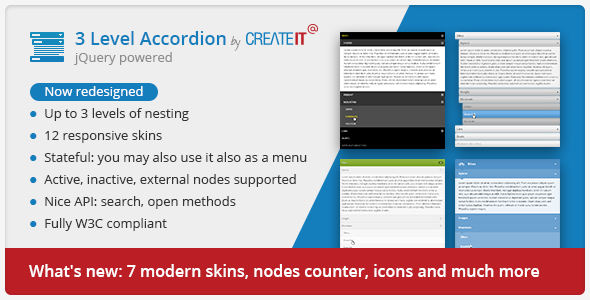 jQuery Searchable 3 Level Accordion icon