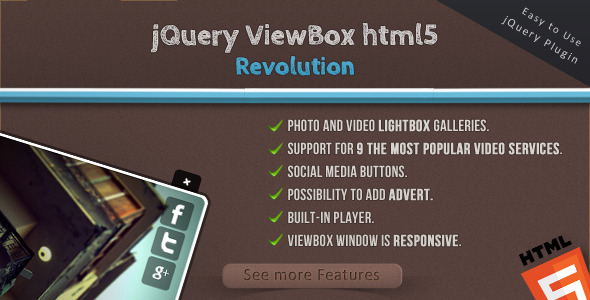 jQuery ViewBox HTML5 Revolution - Media Browser icon