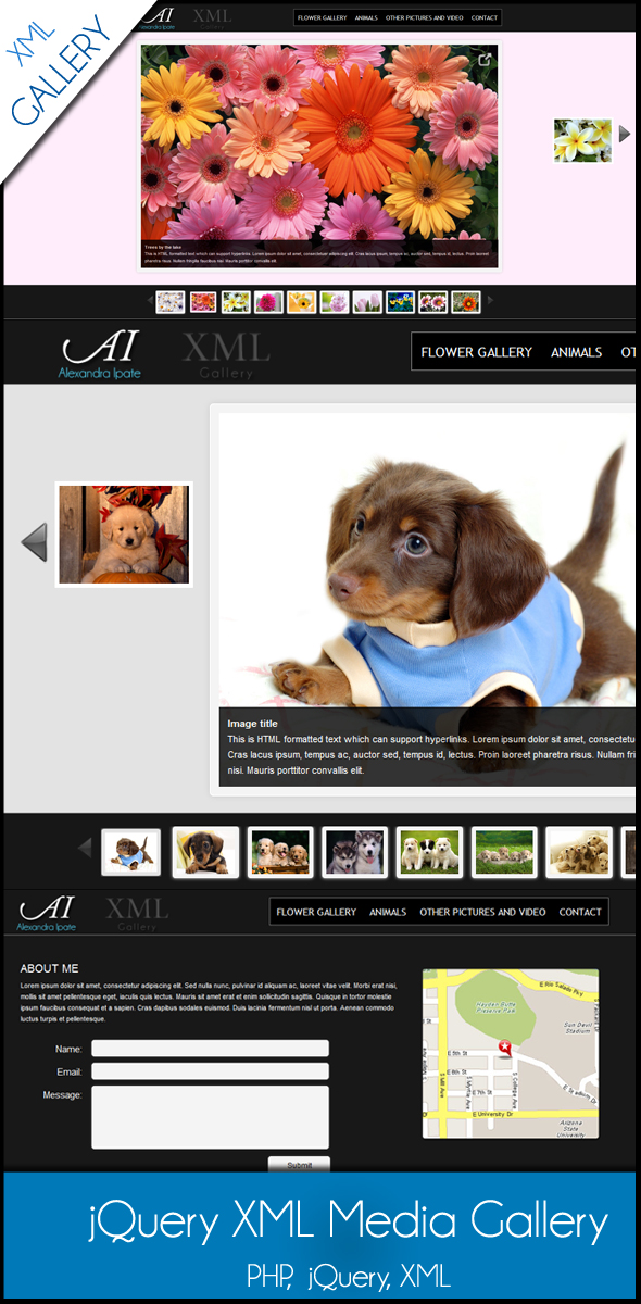 jQuery XML Media Gallery icon